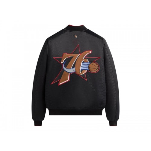 Kith NBA All-Star Philadelphia 76ers Bomber Jacket Black Kith NBA All-Star Philadelphia 76ers Bomber Jacket Black
