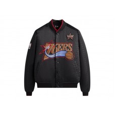 Kith NBA All-Star Philadelphia 76ers Bomber Jacket Black