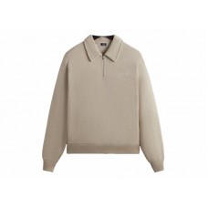 Kith Nelson Quarter Zip Rugby Sandy Heather