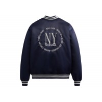 Kith New York to the World Satin Bomber Jacket Nocturnal