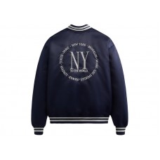 Kith New York to the World Satin Bomber Jacket Nocturnal