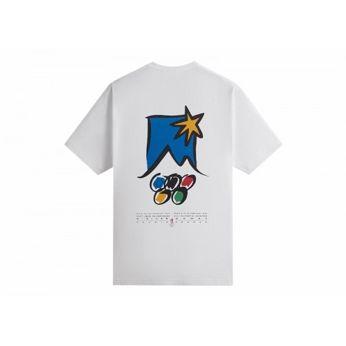 Оригинальный шмот Kith Olympics Heritage Albertville 1992 Vintage Tee White