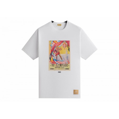 Оригинальный шмот Kith Olympics Heritage Antwerp 1920 Vintage Tee White