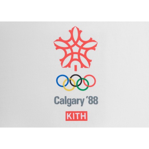 Оригинальный шмот Kith Olympics Heritage Calgary 1988 Vintage Tee White