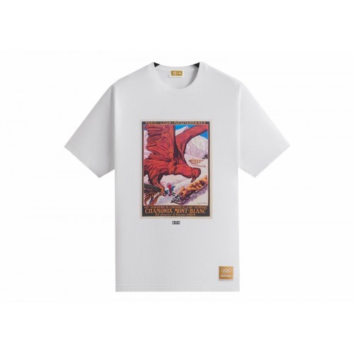 Оригинальный шмот Kith Olympics Heritage Chamonix 1924 Vintage Tee White