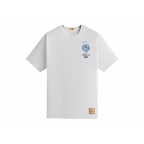 Оригинальный шмот Kith Olympics Heritage Lake Placid 1932 Vintage Tee White