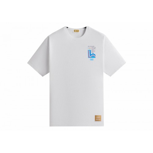 Оригинальный шмот Kith Olympics Heritage Lake Placid 1980 Vintage Tee White