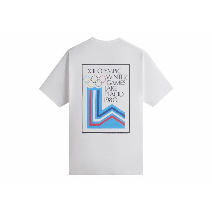 Kith For Olympics Heritage Lake Placid 1980 Vintage Tee White