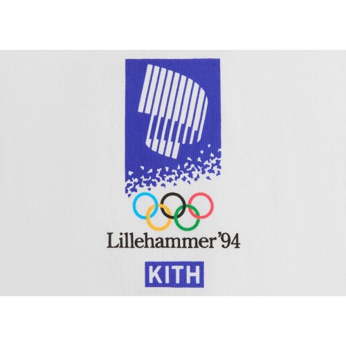 Оригинальный шмот Kith Olympics Heritage Lillehammer 1994 Vintage Tee White