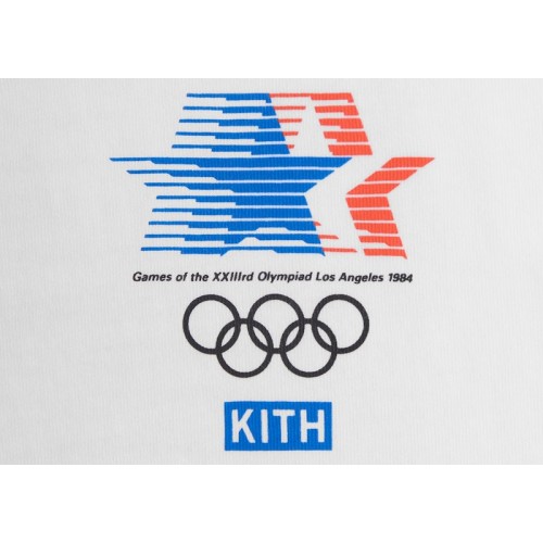Оригинальный шмот Kith Olympics Heritage Los Angeles 1984 Vintage Tee White