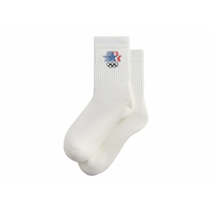 Kith For Olympics Heritage Los Angeles Mid Crew Sock Silk