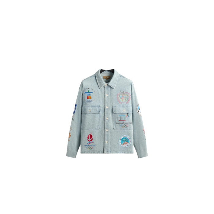 Kith Olympics Heritage Marks Henson Shirt Light Indigo