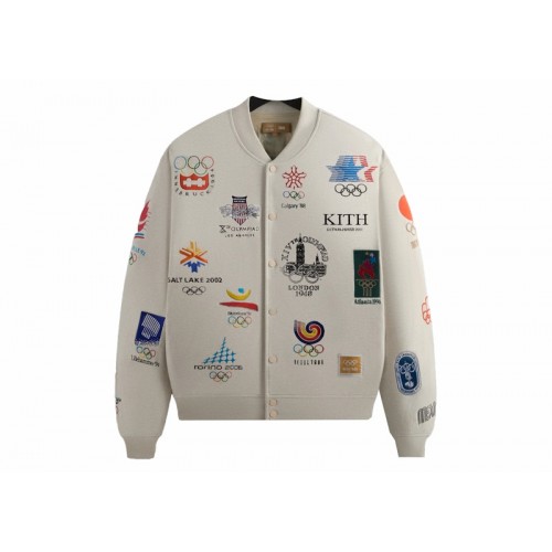 Оригинальный шмот Kith Olympics Heritage Marvin Bomber Jacket Sandy Heather
