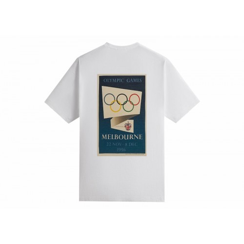 Оригинальный шмот Kith Olympics Heritage Melbourne 1956 Vintage Tee White