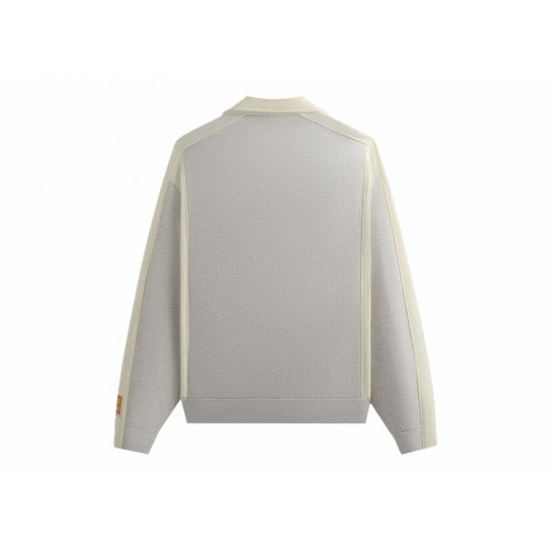 Оригинальный шмот Kith Olympics Heritage Nelson Collared Pullover Light Heather Grey