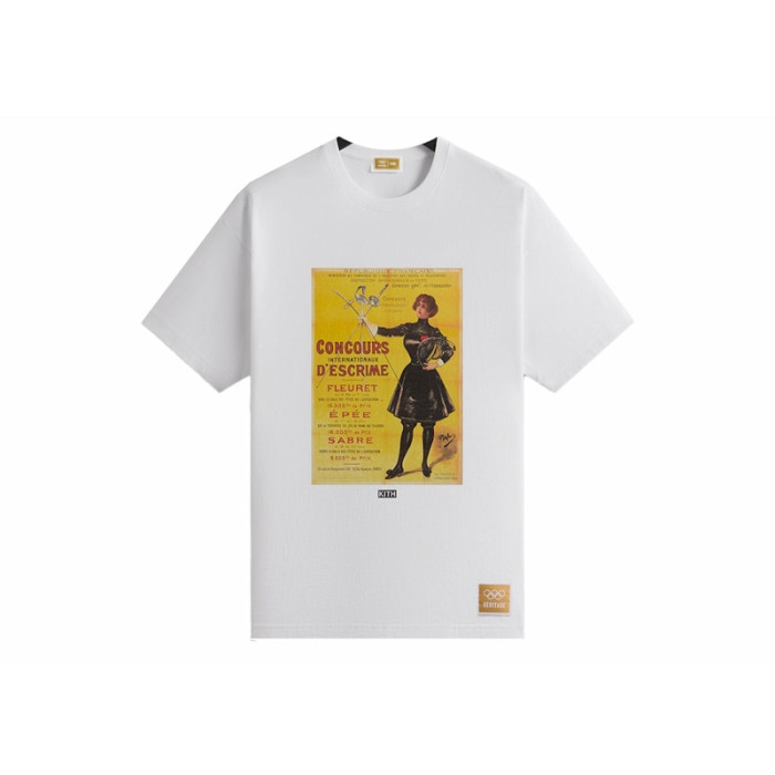 Kith Olympics Heritage Paris 1900 Vintage Tee White