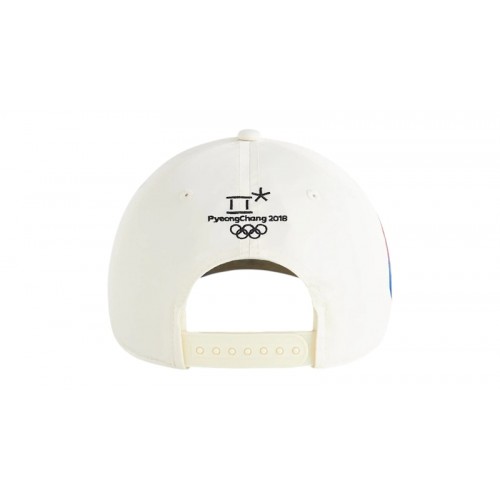 Kith Olympics Heritage Pyeongchang Nylon Bay Low Pinch Crown Snapback White/Blue Kith Olympics Heritage Pyeongchang Nylon Bay Low Pinch Crown Snapback White/Blue