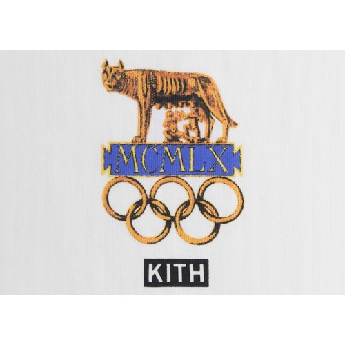 Оригинальный шмот Kith Olympics Heritage Rome 1960 Vintage Tee White