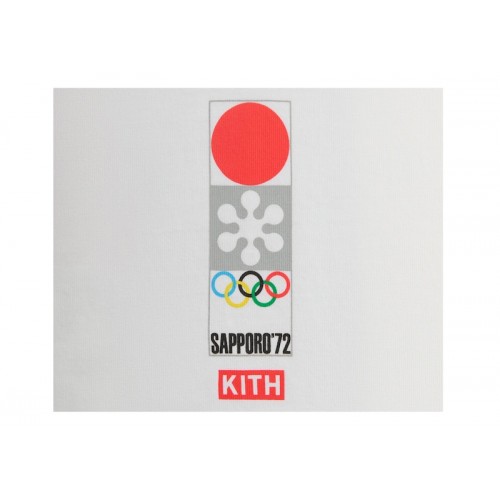 Оригинальный шмот Kith Olympics Heritage Sapporo 1972 Vintage Tee White