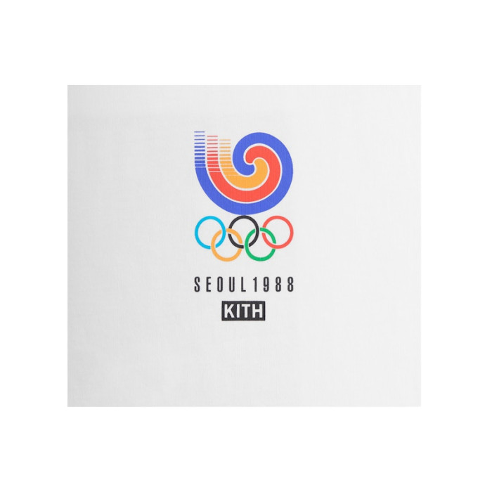 Kith For Olympics Heritage Seoul Mid Crew Sock Light Heather Grey Kith For Olympics Heritage Seoul Mid Crew Sock Light Heather Grey