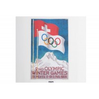 Kith Olympics Heritage St. Moritz 1928 Vintage Tee White