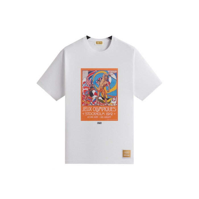 Kith For Olympics Heritage Stockholm 1912 Vintage Tee White