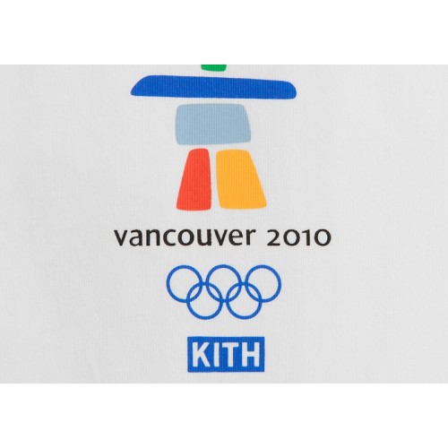 Оригинальный шмот Kith Olympics Heritage Vancouver 2010 Vintage Tee White