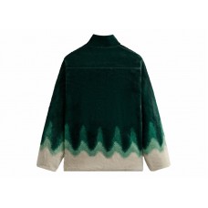 Kith Ombre Wave Harper Vintage Sherpa Full Zip Chronicle