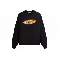 Kith Orbit Flame Vintage Nelson Crewneck Black