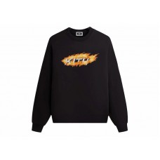 Kith Orbit Flame Vintage Nelson Crewneck Black