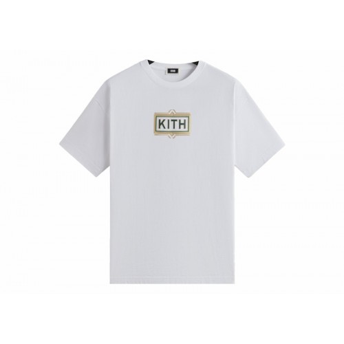 Оригинальный шмот Kith Ornate Classic Logo Tee White