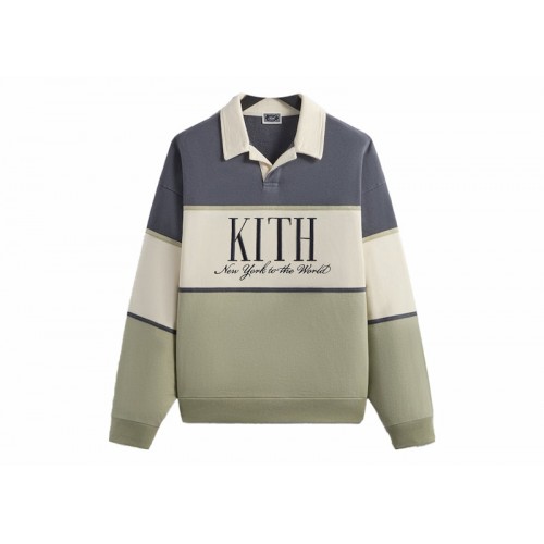 Оригинальный шмот Kith Panelled Nelson Collared Pullover Asteroid