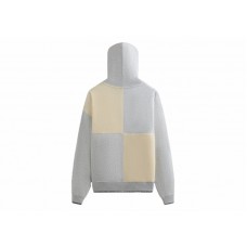 Kith Panelled Nelson Hoodie Light Heather Grey