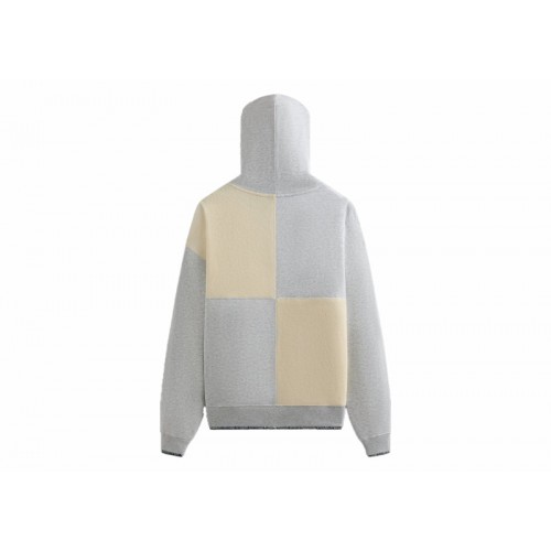 Оригинальный шмот Kith Panelled Nelson Hoodie Light Heather Grey