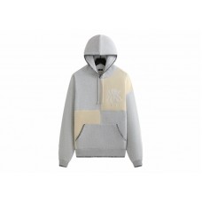 Kith Panelled Nelson Hoodie Light Heather Grey