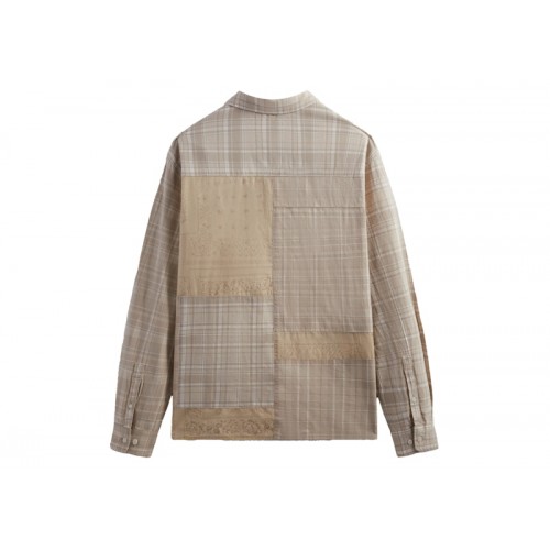 Оригинальный шмот Kith Patchwork Jaydin Buttondown Shirt Sediment