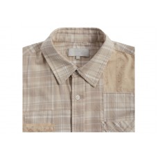 Kith Patchwork Jaydin Buttondown Shirt Sediment