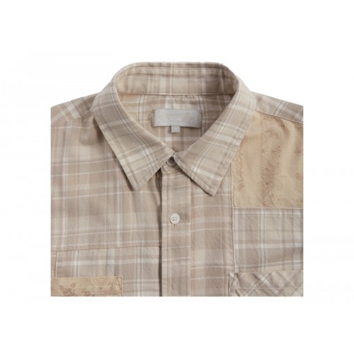 Оригинальный шмот Kith Patchwork Jaydin Buttondown Shirt Sediment