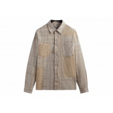 Kith Patchwork Jaydin Buttondown Shirt Sediment