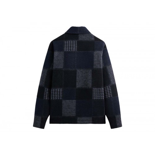 Kith Patchwork Wool Coaches Jacket Nocturnal