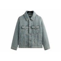 Kith Puffed Jase Paisley Denim Jacket Light Indigo