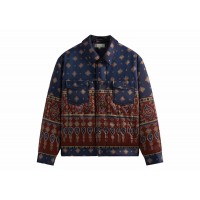 Kith Puffed Jase Satin Trucker Jacket Rhone