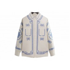 Kith Raw Hem Denim Apollo Shirt Sandrift