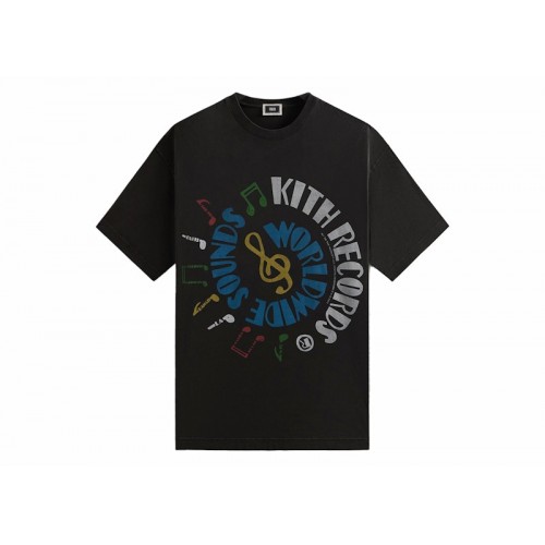 Оригинальный шмот Kith Records Vintage Tee Black