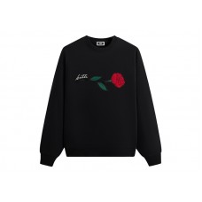 Kith Signature Rose Crewneck Black