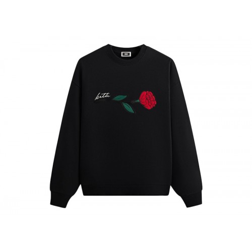 Оригинальный шмот Kith Signature Rose Crewneck Black