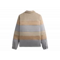 Kith Stripe Microsuede Tanner Pullover Sandrift