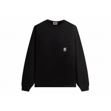 Kith Sueded Jersey Leonard Pocket Tee Black