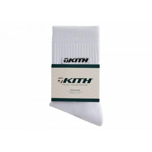 Оригинальный шмот Kith TaylorMade Crew Socks White