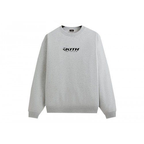 Оригинальный шмот Kith TaylorMade Find Your Game Nelson Crewneck Light Heather Grey